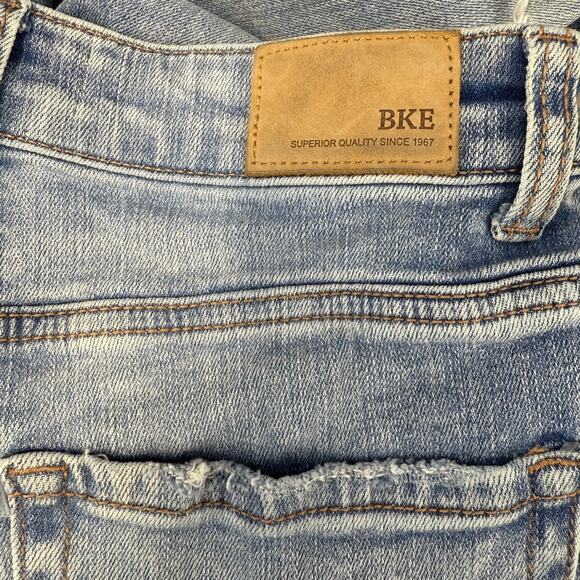 BKE Jeans Women's 26x29.5 (2) Light Blue Billie Slim Fit High Rise Flare Preppy - Picture 6 of 15